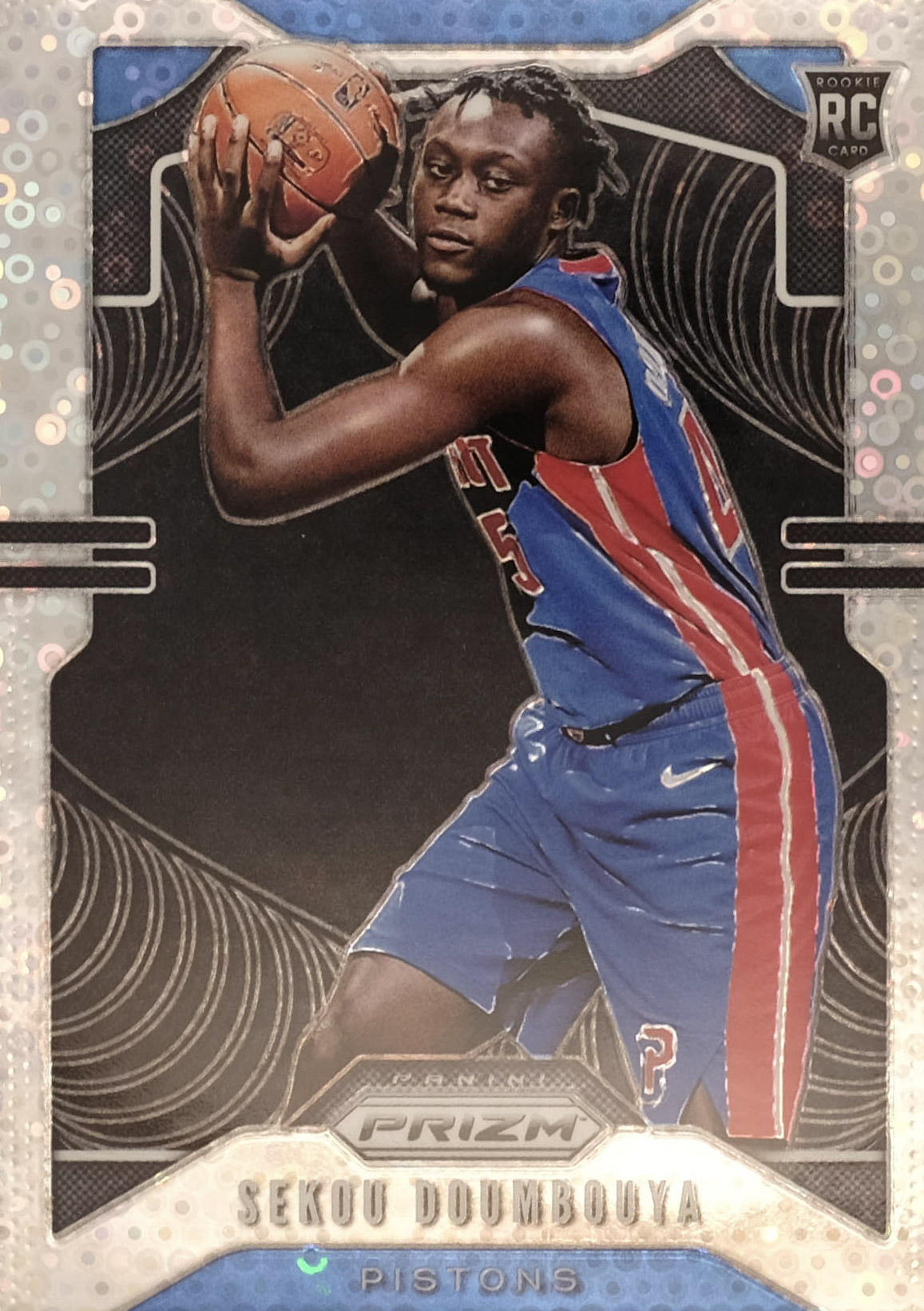 2019 Panini Prizm Basketball Prizm Fast Break Sekou Doumbouya #261 PSA 9