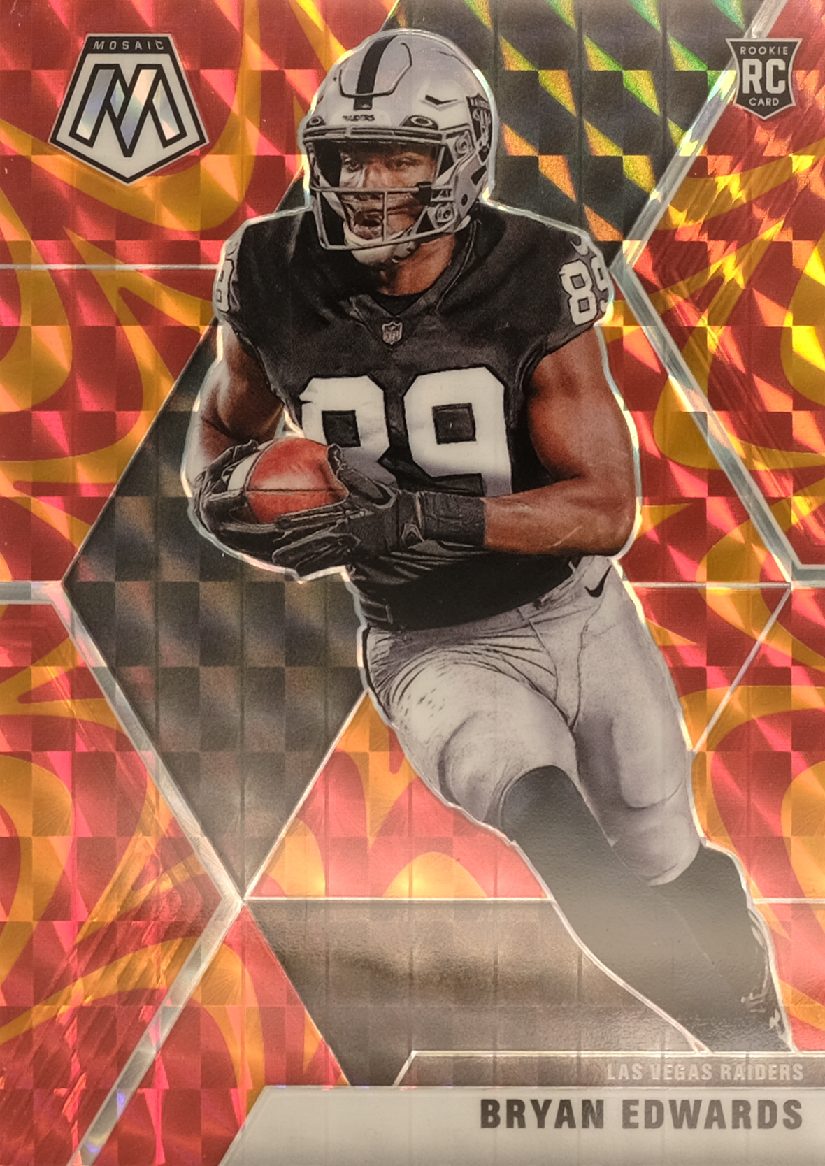 2020 Panini Mosaic Football Mosaic Reactive Orange Bryan Edwards #230 PSA 10