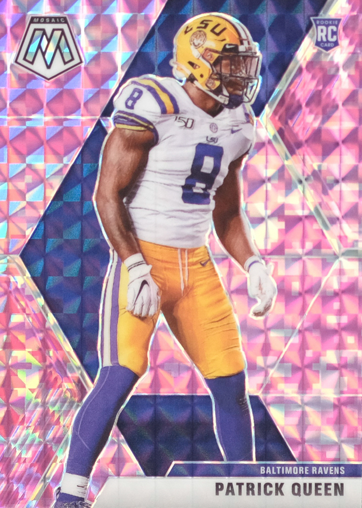2020 Panini Mosaic Football Mosaic Camo Pink Patrick Queen #249